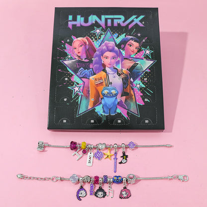 KPOP Demon Slayer Girls Beaded Bracelet DIY Gift Set