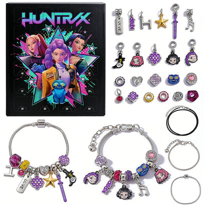 KPOP Demon Slayer Girls Beaded Bracelet DIY Gift Set