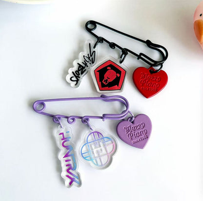Demon Slayer Girls Acrylic Keychain & Brooch Pin – KPOP Merch