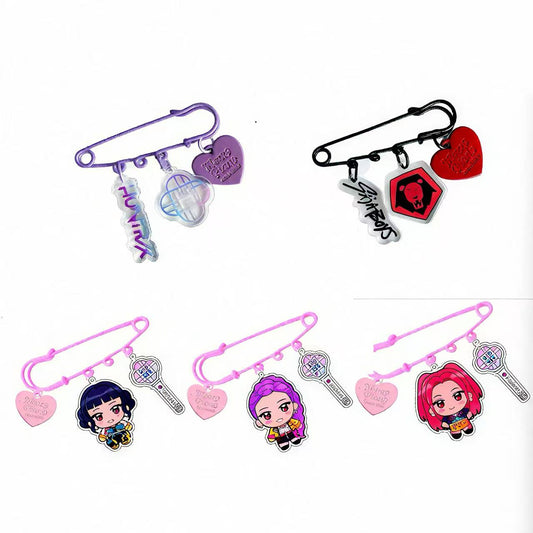 Demon Slayer Girls Acrylic Keychain & Brooch Pin – KPOP Merch