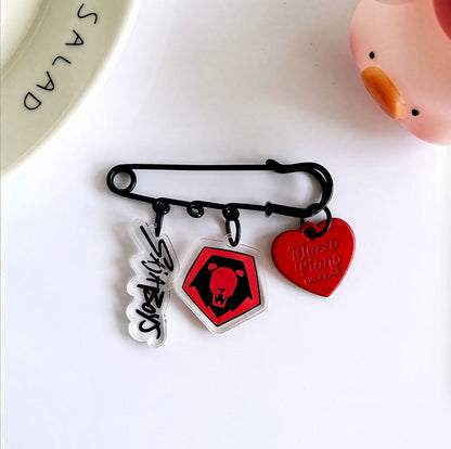 Demon Slayer Girls Acrylic Keychain & Brooch Pin – KPOP Merch